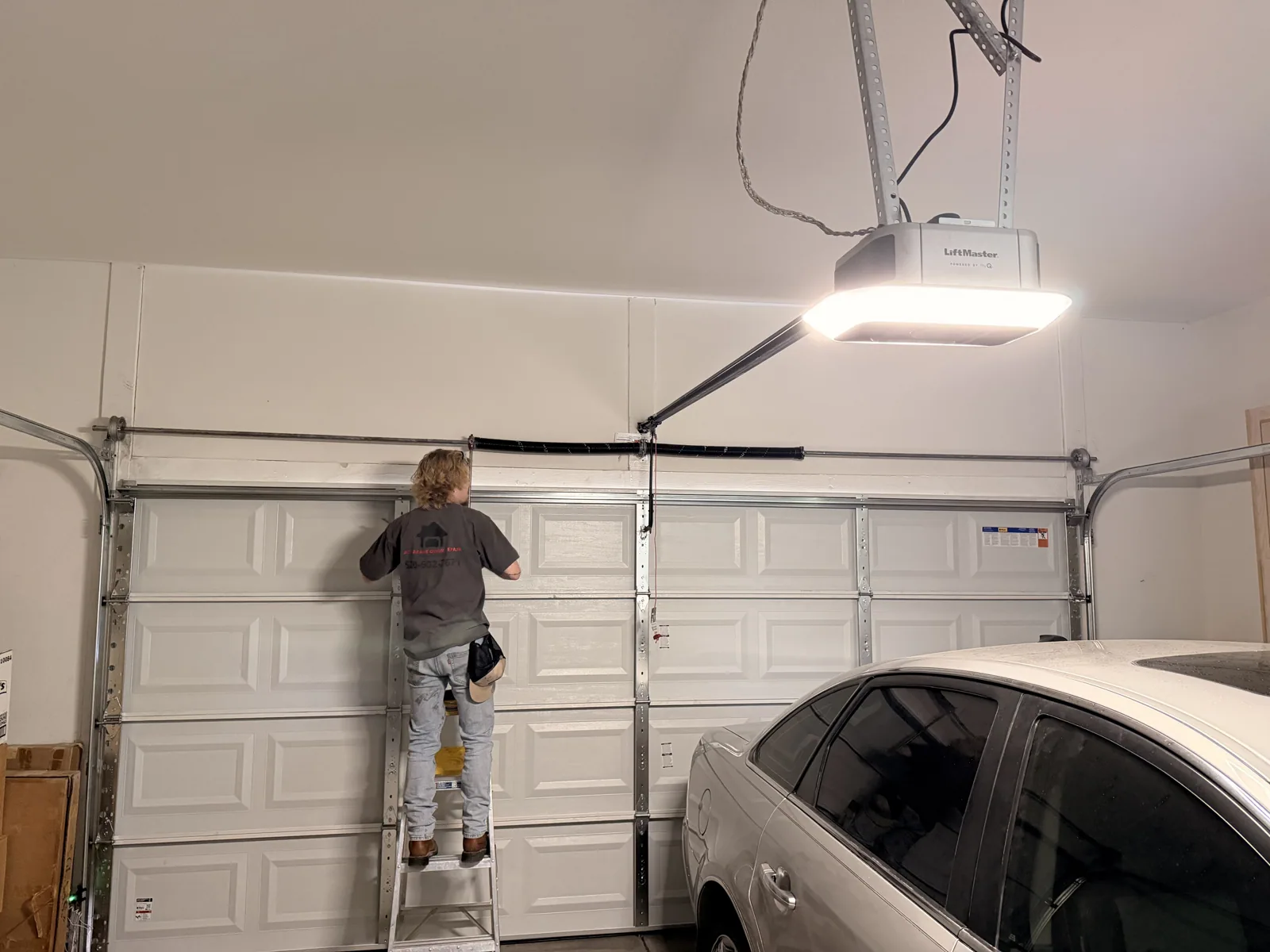 Completed garage door work in Tucson, AZ